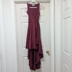 Lioness xs wine red dress NWT